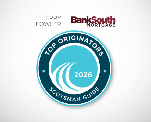 Jerry Fowler, BankSouth Mortgage loan officer, recognized as a 2026 Scotsman Guide Top Originator.